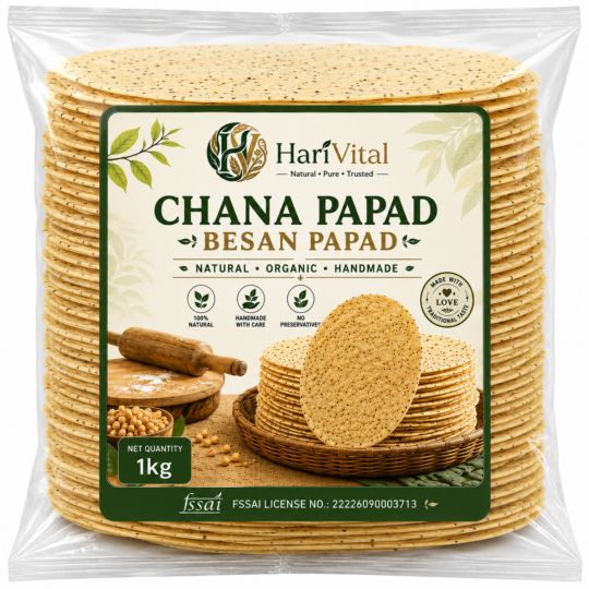 Papad Online – Harivital Chana Dal Ke Papad Traditional Handmade Chana Papad