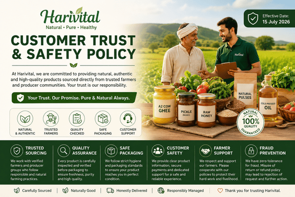 Customer Trust & Safety Policy at Harivital